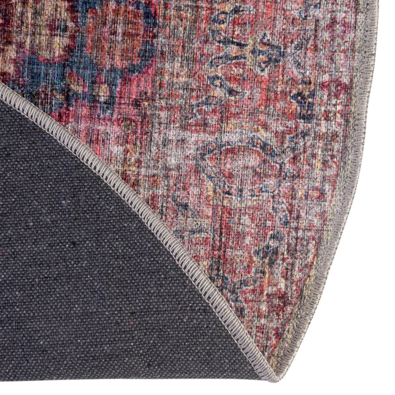 Aurora Waves Collection Area Rug -  Reykjavik Round Multi  lifestyle 56