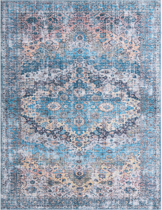 Aurora Waves Collection Area Rug -  Reykjavik Rectangle Blue  lifestyle 3