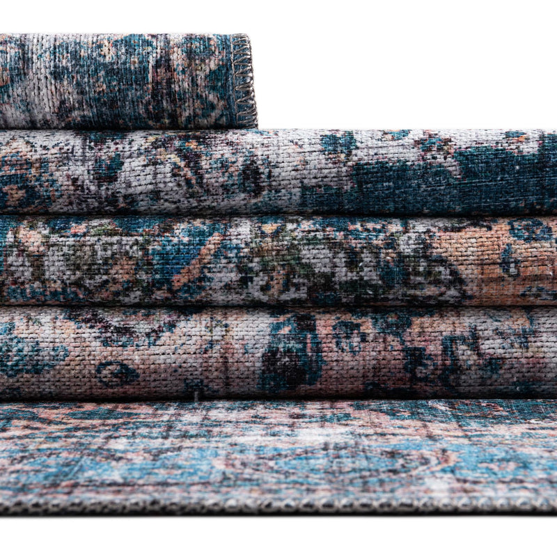 Aurora Waves Collection Area Rug -  Reykjavik Rectangle Blue  lifestyle 26
