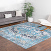 Aurora Waves Collection Area Rug -  Reykjavik Square Blue  lifestyle 54