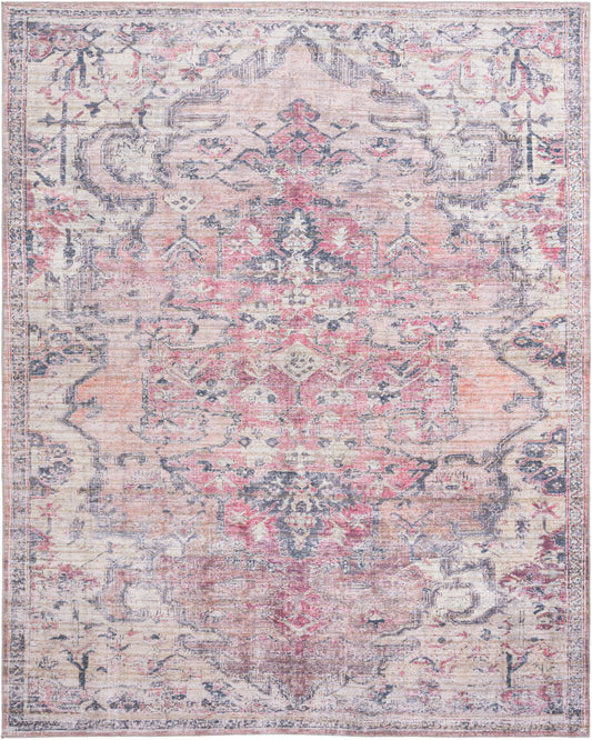 Vintage Memories Collection Area Rug - Heirloom Rectangle Beige pink Main