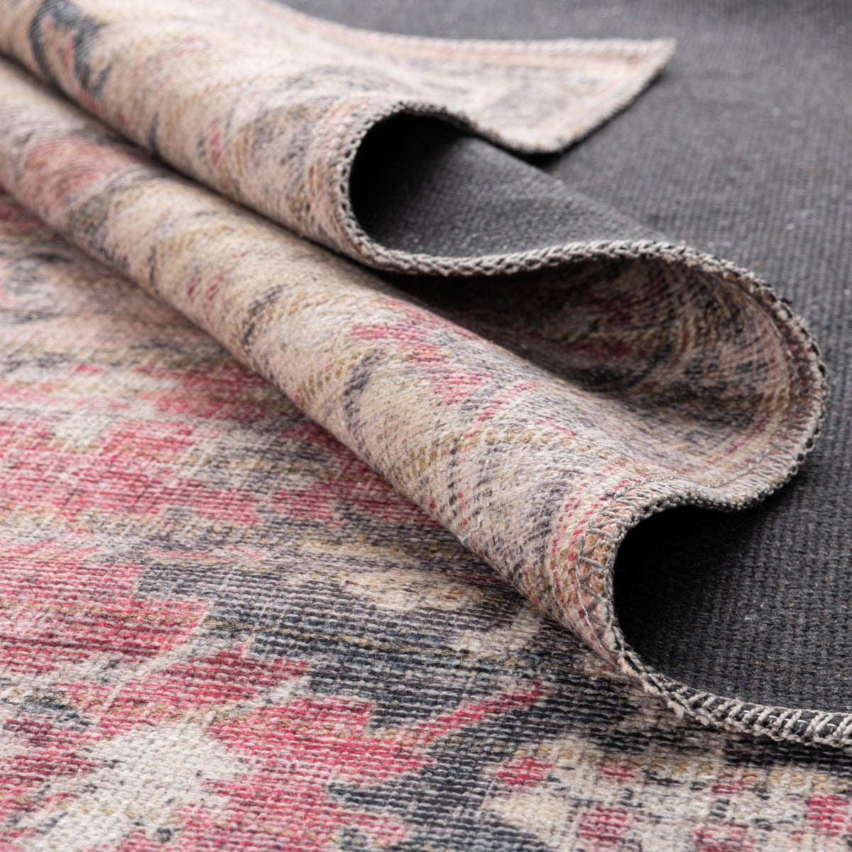 Vintage Memories Collection Area Rug - Heirloom Rectangle Beige pink  lifestyle 12