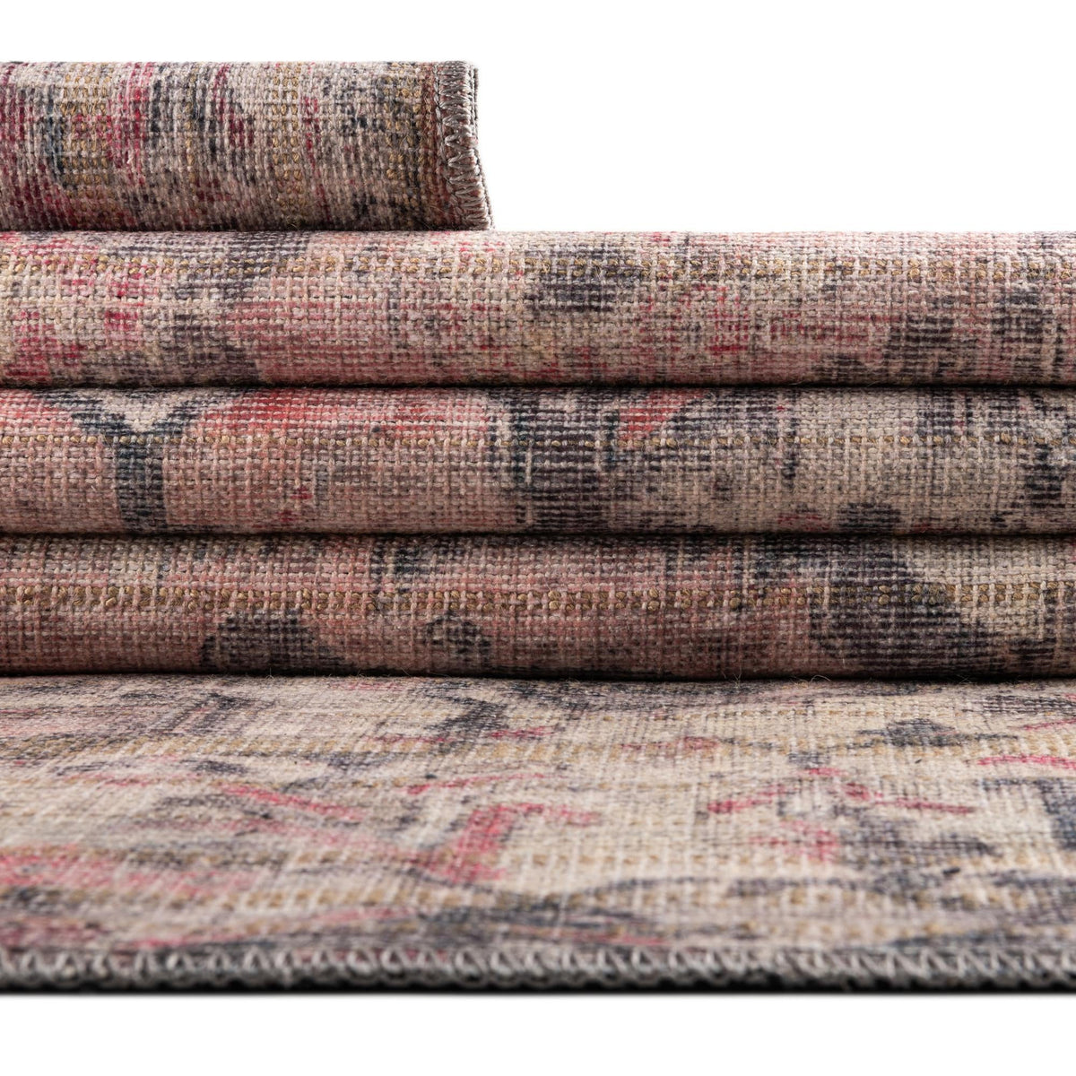 Vintage Memories Collection Area Rug - Heirloom Rectangle Beige pink  lifestyle 13