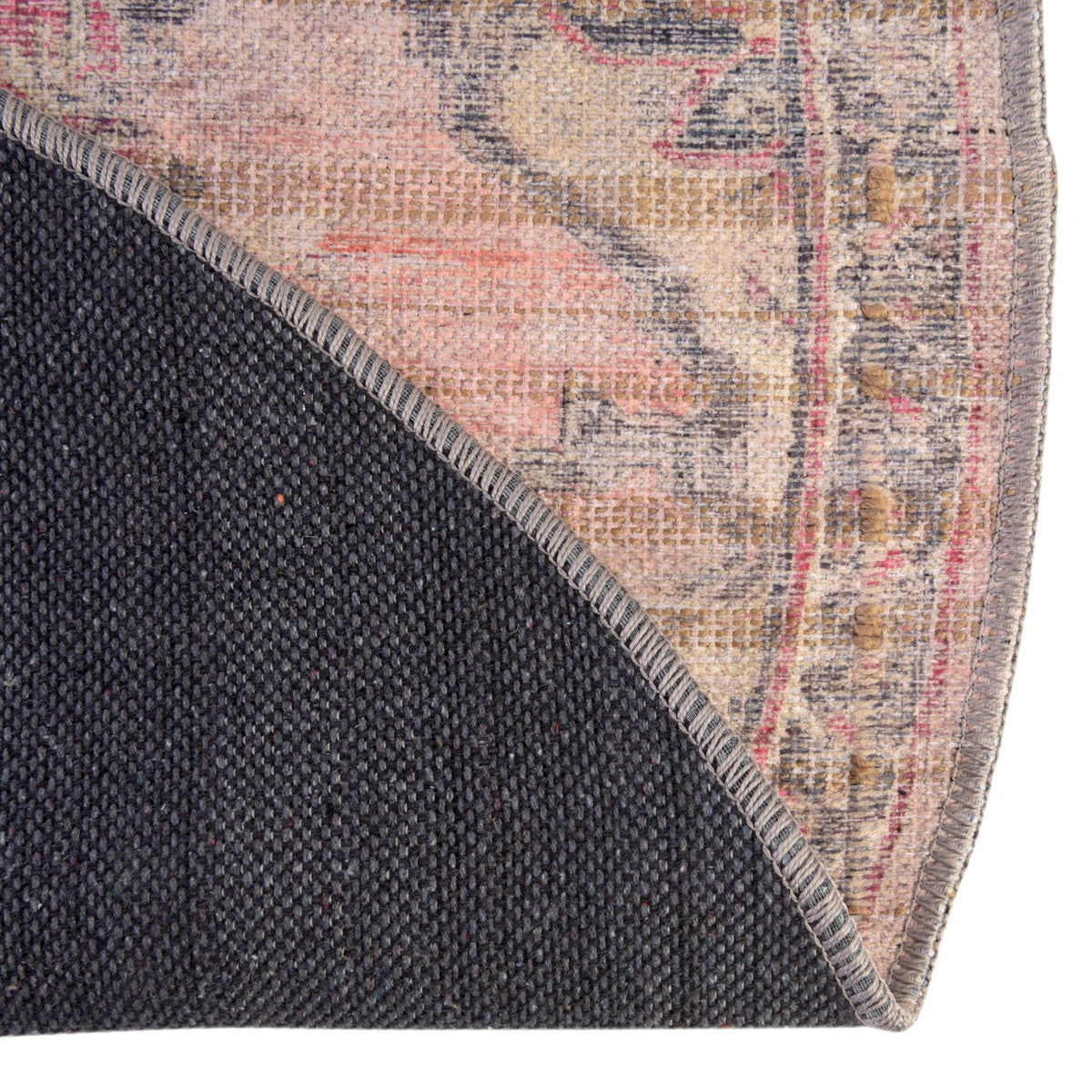 Vintage Memories Collection Area Rug - Heirloom Oval Beige pink  lifestyle 52