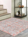 Vintage Memories Collection Area Rug -  Heritage Square Antique Blue  lifestyle 27