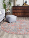 Vintage Memories Collection Area Rug -  Heritage Round Antique Blue  lifestyle 28