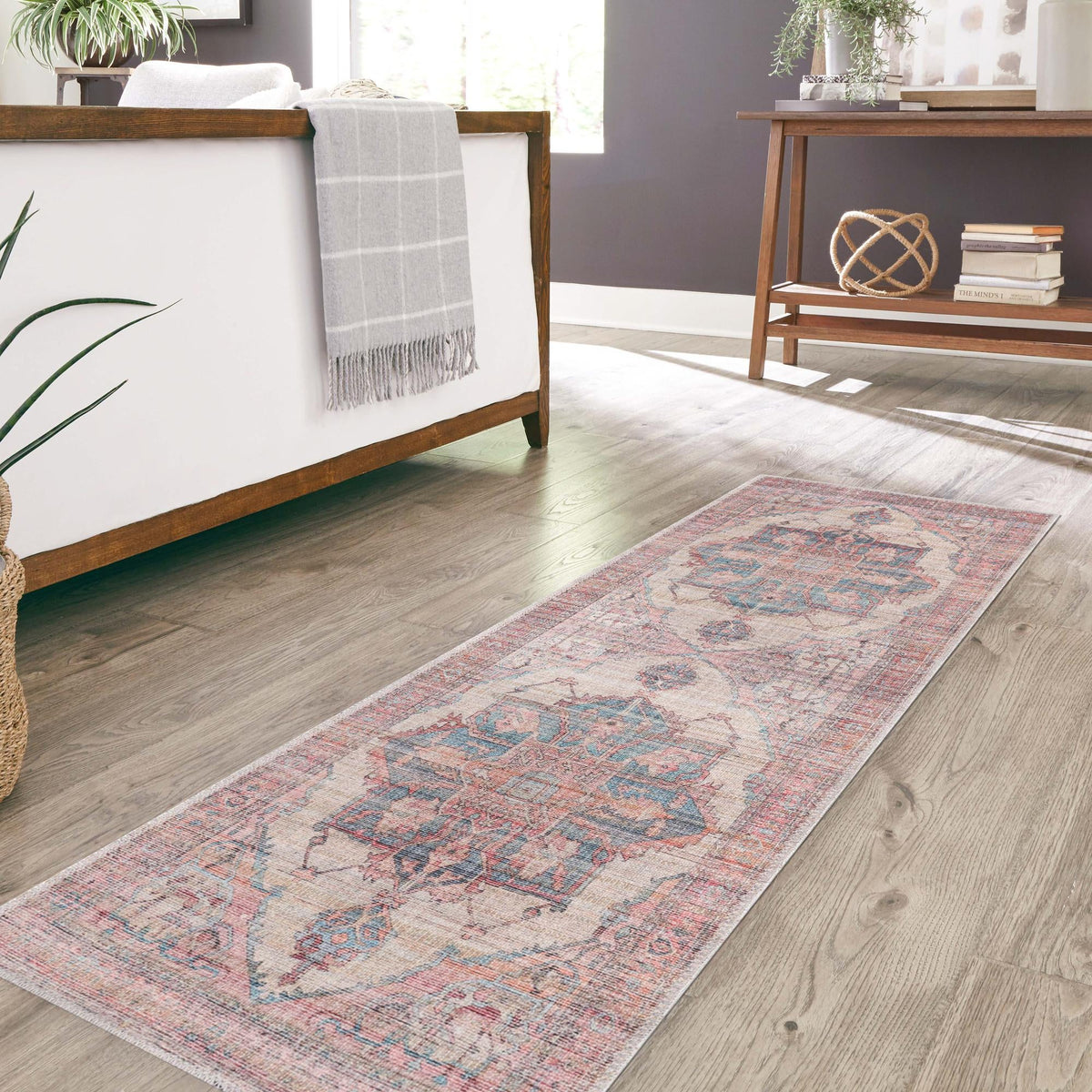Vintage Memories Collection Area Rug -  Reminisce Runner Antique Beige  lifestyle 76