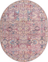 Vintage Memories Collection Area Rug -  Memories Oval Pink  lifestyle 56