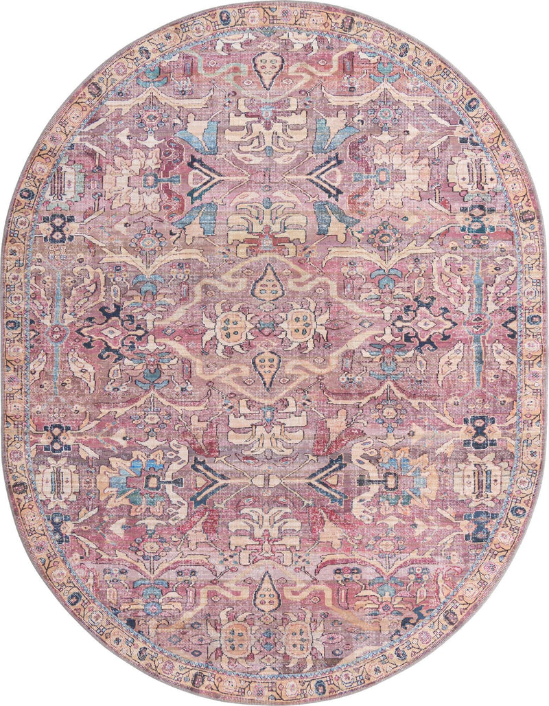 Vintage Memories Collection Area Rug -  Memories Oval Pink  lifestyle 56