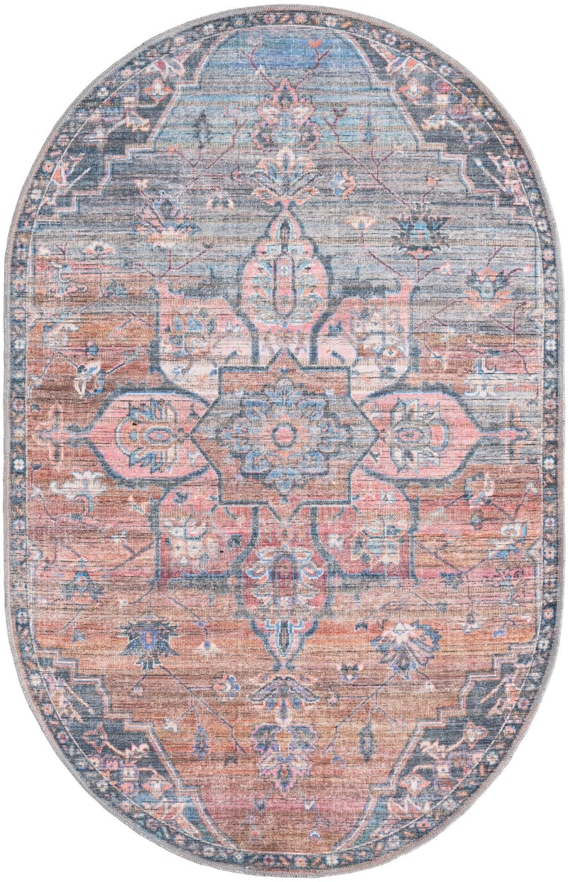 Vintage Memories Collection Area Rug -  Keepsake Oval Multi  lifestyle 16