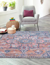 Vintage Memories Collection Area Rug -  Keepsake Square Multi  lifestyle 27