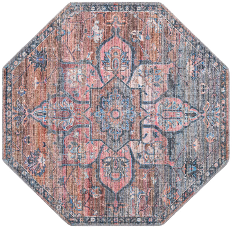 Vintage Memories Collection Area Rug -  Keepsake Octagon Multi  lifestyle 19