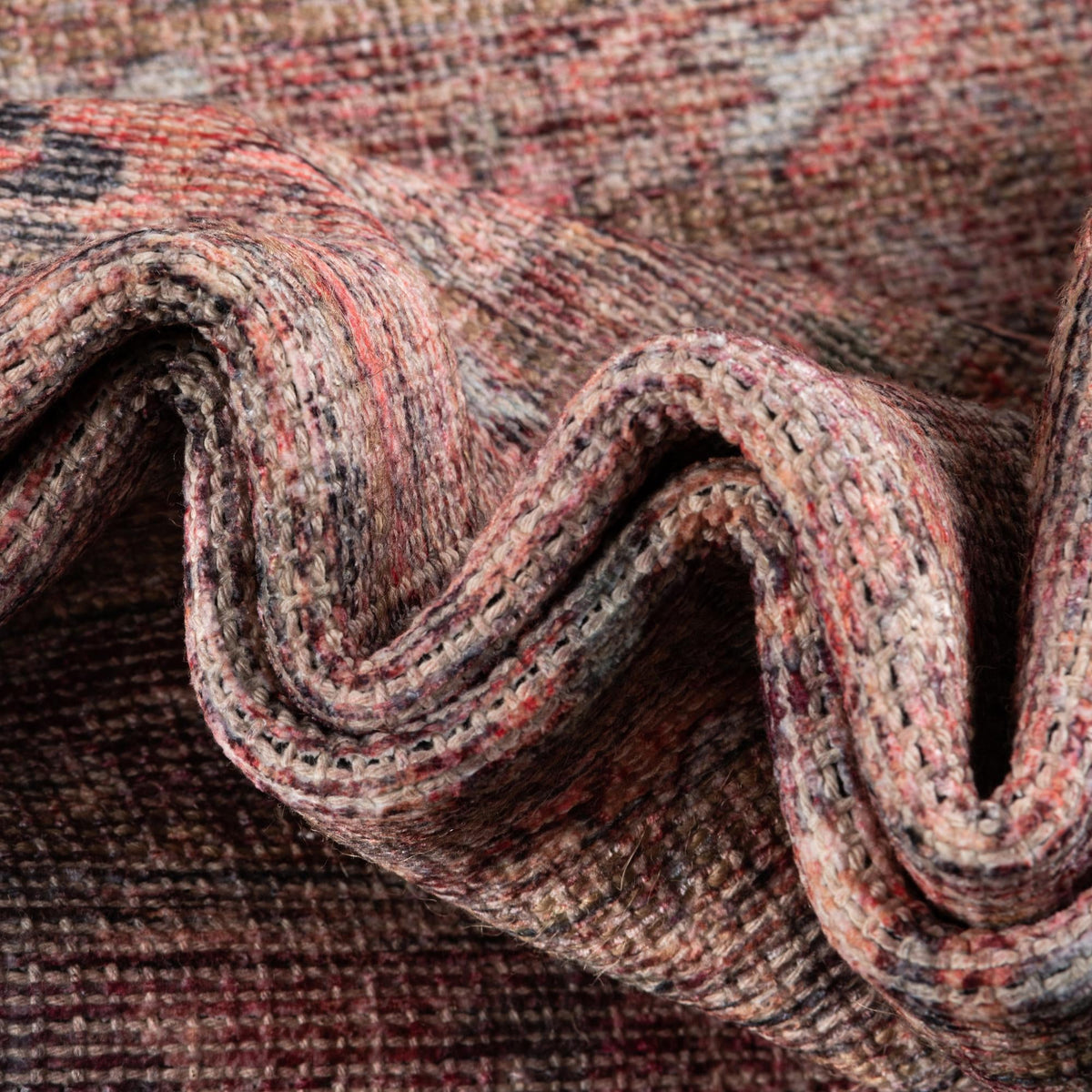 Vintage Memories Collection Area Rug -  Memoir Rectangle Rust Red and Brown  lifestyle 7