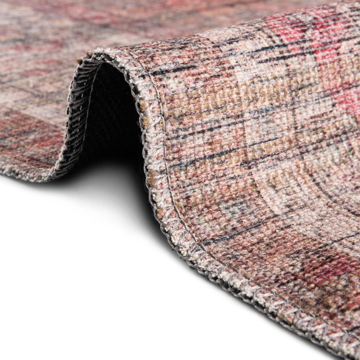 Vintage Memories Collection Area Rug -  Memoir Rectangle Rust Red and Brown  lifestyle 9