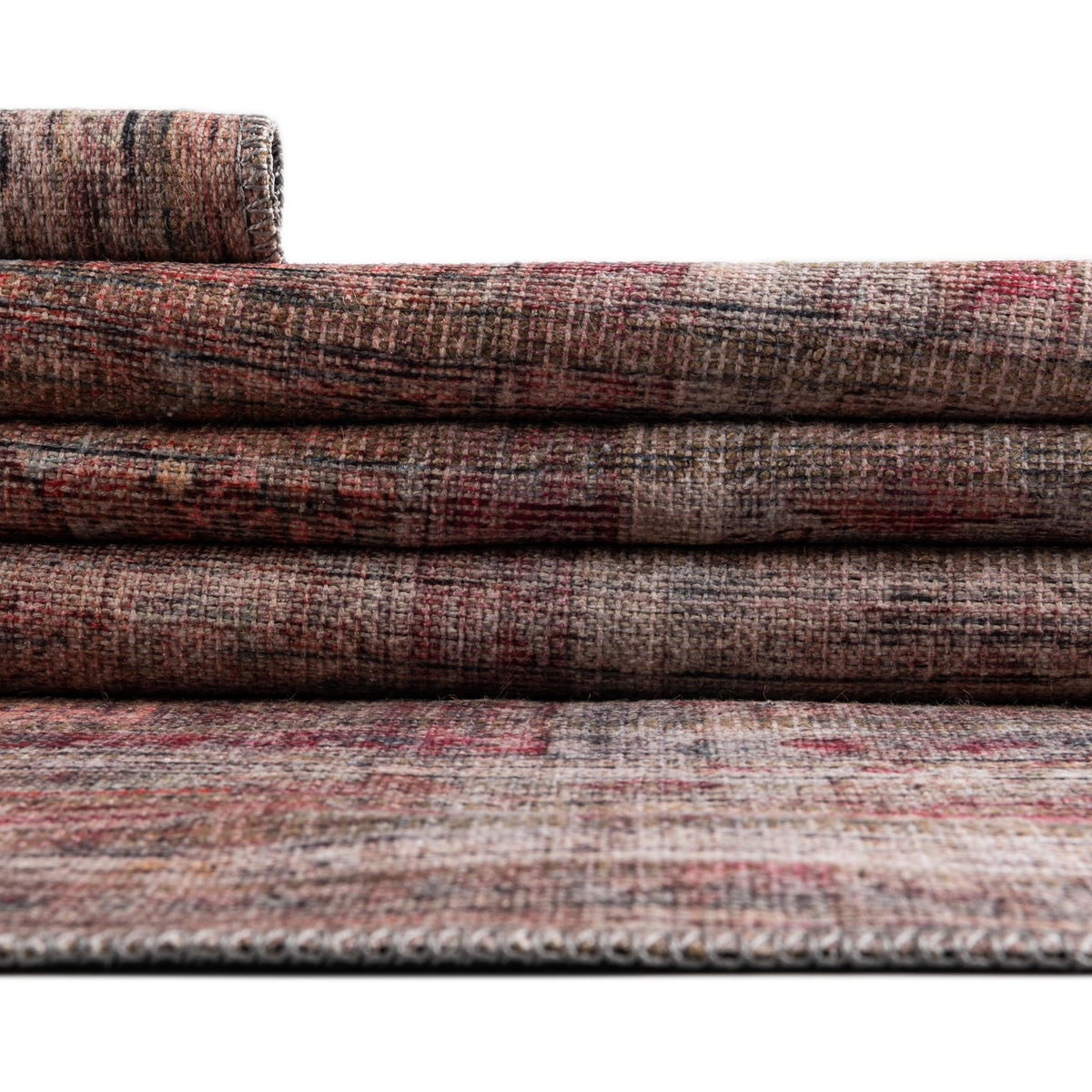 Vintage Memories Collection Area Rug -  Memoir Rectangle Rust Red and Brown  lifestyle 13