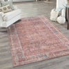 Vintage Memories Collection Area Rug -  Memoir Rectangle Rust Red and Brown  lifestyle 14
