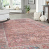 Vintage Memories Collection Area Rug -  Memoir Rectangle Rust Red and Brown  lifestyle 15