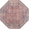 Vintage Memories Collection Area Rug -  Memoir Octagon Rust Red and Brown  lifestyle 19