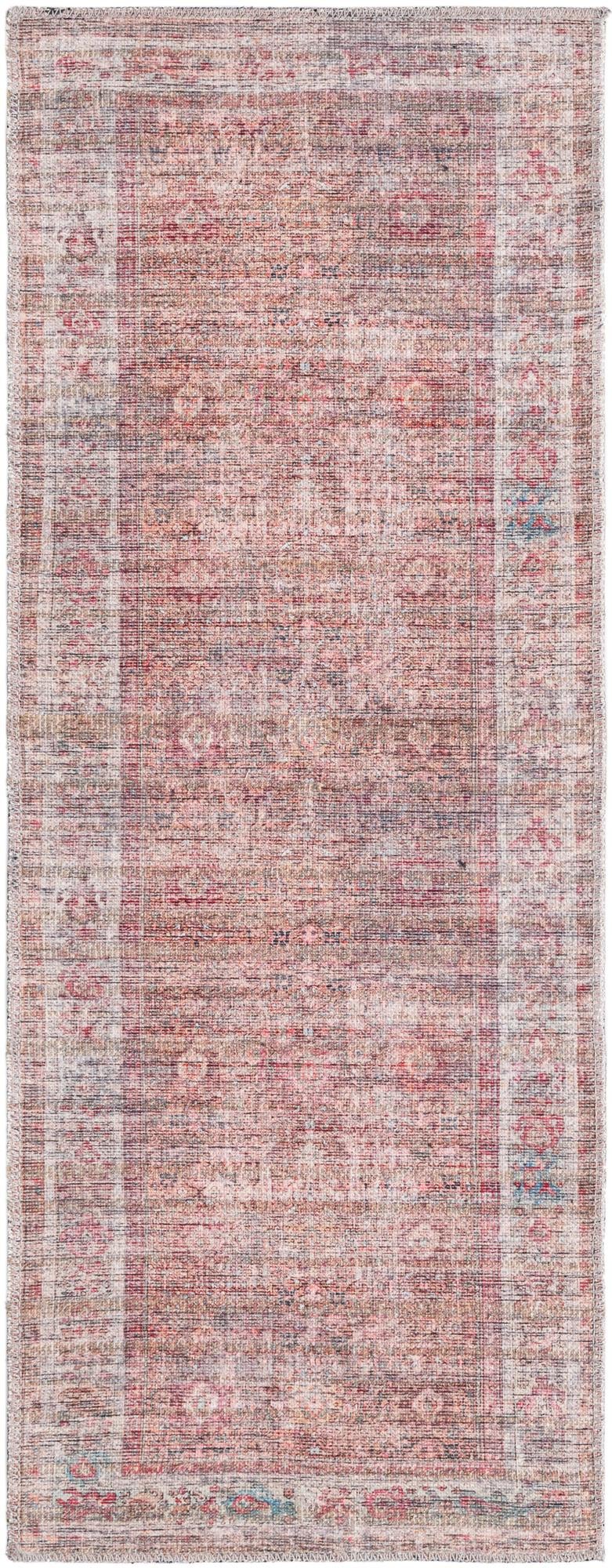 Vintage Memories Collection Area Rug -  Memoir Runner Rust Red and Brown  lifestyle 20