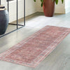 Vintage Memories Collection Area Rug -  Memoir Runner Rust Red and Brown  lifestyle 86