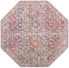 Vintage Memories Collection Area Rug -  Epoch Octagon Ivory and Pink  lifestyle 19