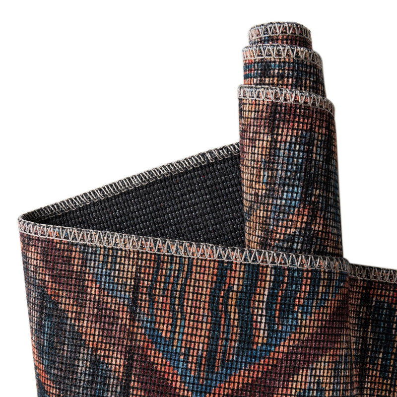 Mesa Modern Collection Area Rug - Canyon Rectangle Peach and Blue  lifestyle 12