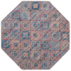 Mesa Modern Collection Area Rug - Canyon Octagon Peach and Blue  lifestyle 18