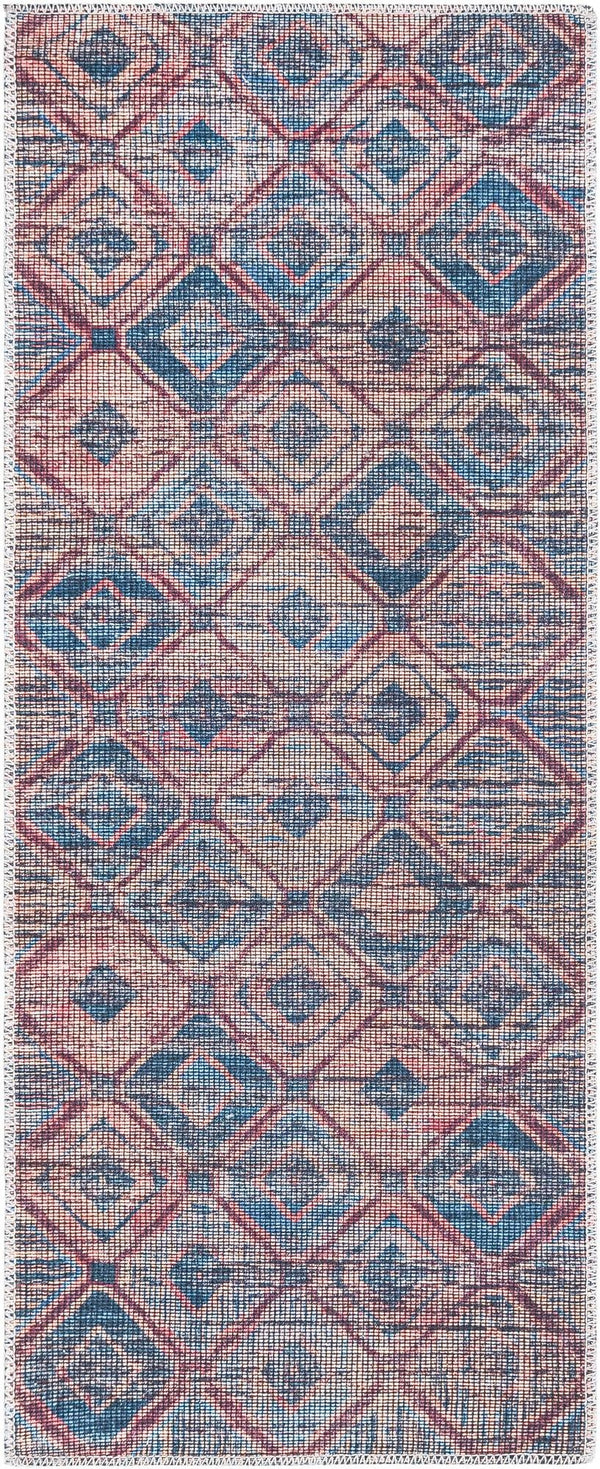 Mesa Modern Collection Area Rug - Canyon Runner Peach and Blue  lifestyle 19