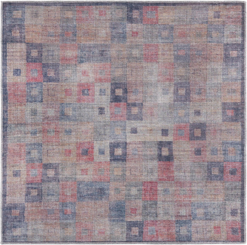 Mesa Modern Collection Area Rug -  Mojave Square Multi  lifestyle 14