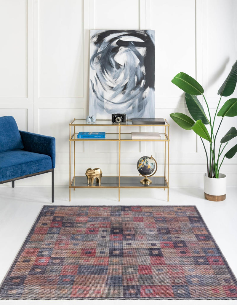 Mesa Modern Collection Area Rug -  Mojave Square Multi  lifestyle 18