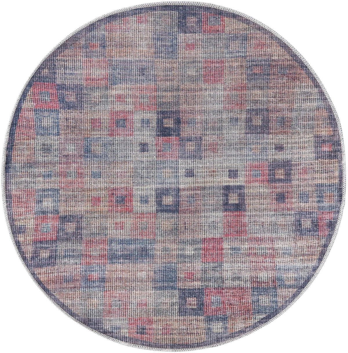 Mesa Modern Collection Area Rug -  Mojave Round Multi  lifestyle 15