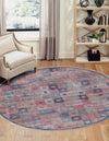 Mesa Modern Collection Area Rug -  Mojave Round Multi  lifestyle 19