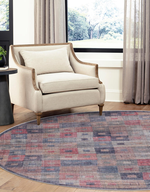 Mesa Modern Collection Area Rug -  Mojave Round Multi  lifestyle 23