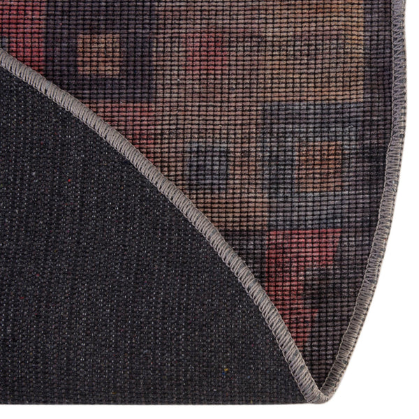 Mesa Modern Collection Area Rug -  Mojave Round Multi  lifestyle 44