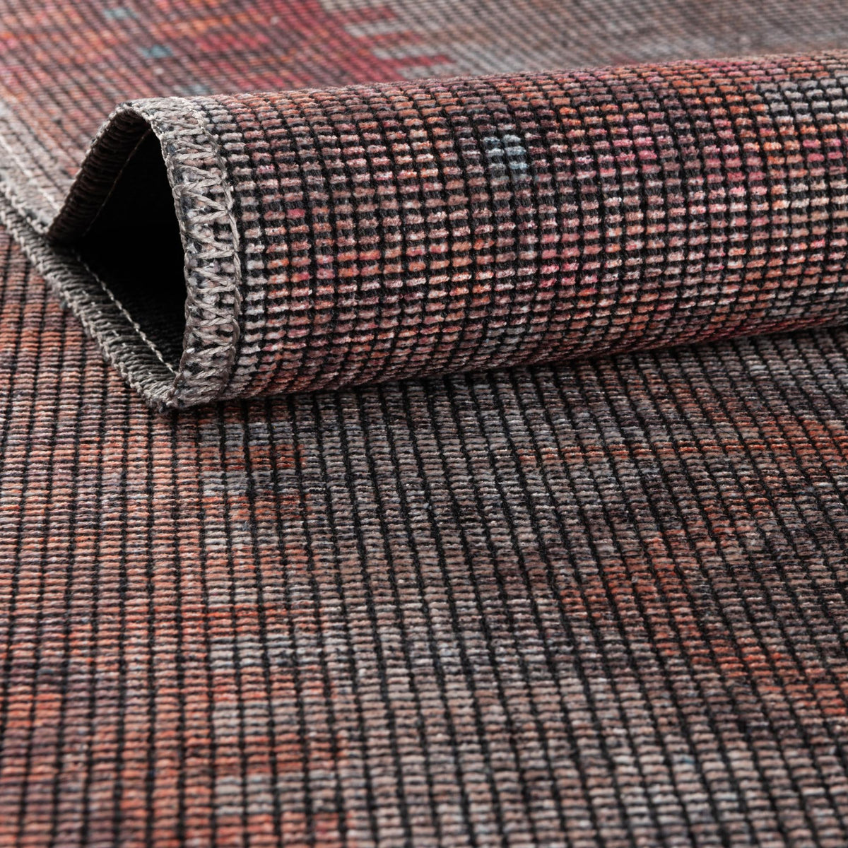 Mesa Modern Collection Area Rug -  Sonoran Rectangle Rust red and Beige  lifestyle 5