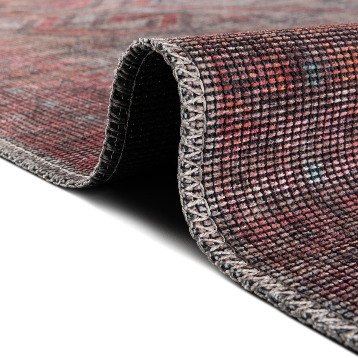 Mesa Modern Collection Area Rug -  Sonoran Rectangle Rust red and Beige  lifestyle 9