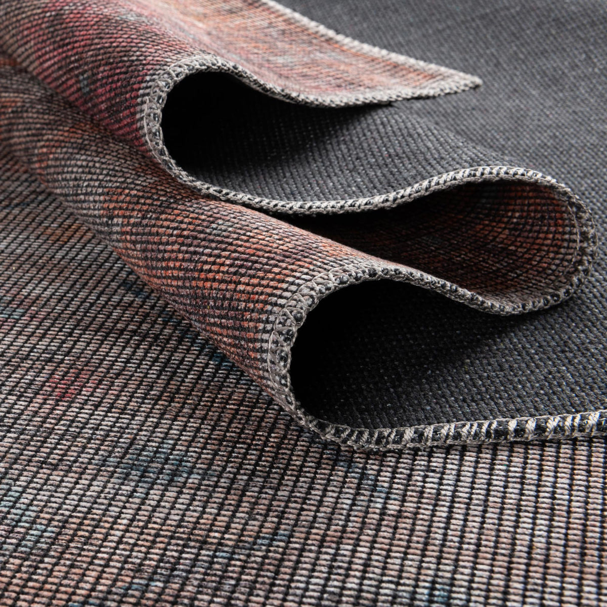 Mesa Modern Collection Area Rug -  Sonoran Rectangle Rust red and Beige  lifestyle 12