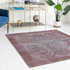 Mesa Modern Collection Area Rug -  Sonoran Square Rust red and Beige  lifestyle 69