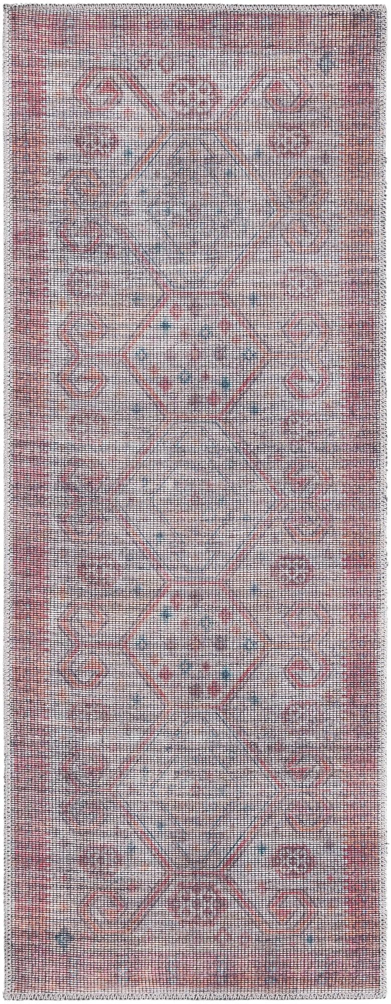 Mesa Modern Collection Area Rug -  Sonoran Runner Rust red and Beige  lifestyle 17
