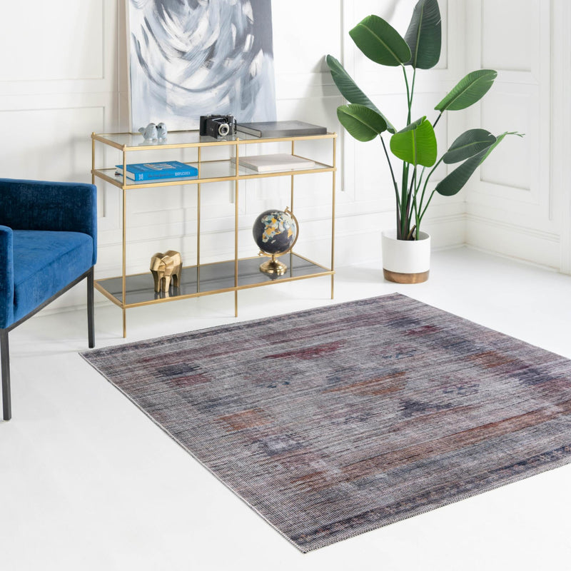 Mesa Modern Collection Area Rug -  Zuni Square Sandy and Ivory  lifestyle 70