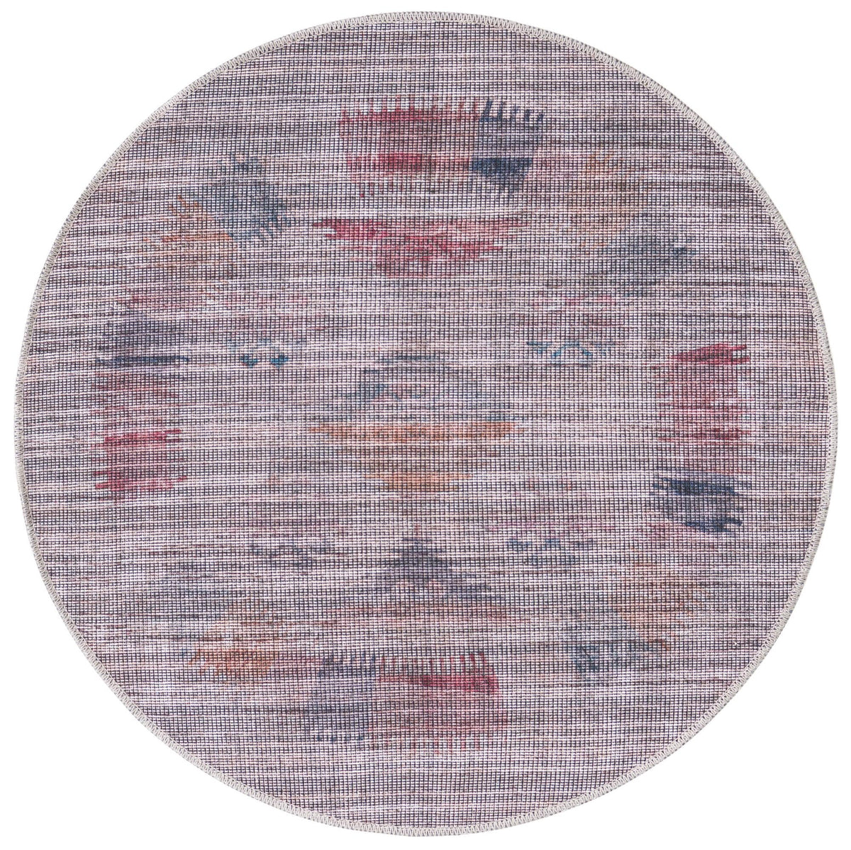 Mesa Modern Collection Area Rug -  Zuni Round Sandy and Ivory  lifestyle 16