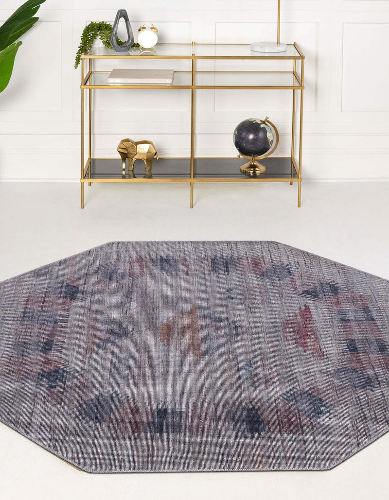 Mesa Modern Collection Area Rug -  Zuni Octagon Sandy and Ivory  lifestyle 21