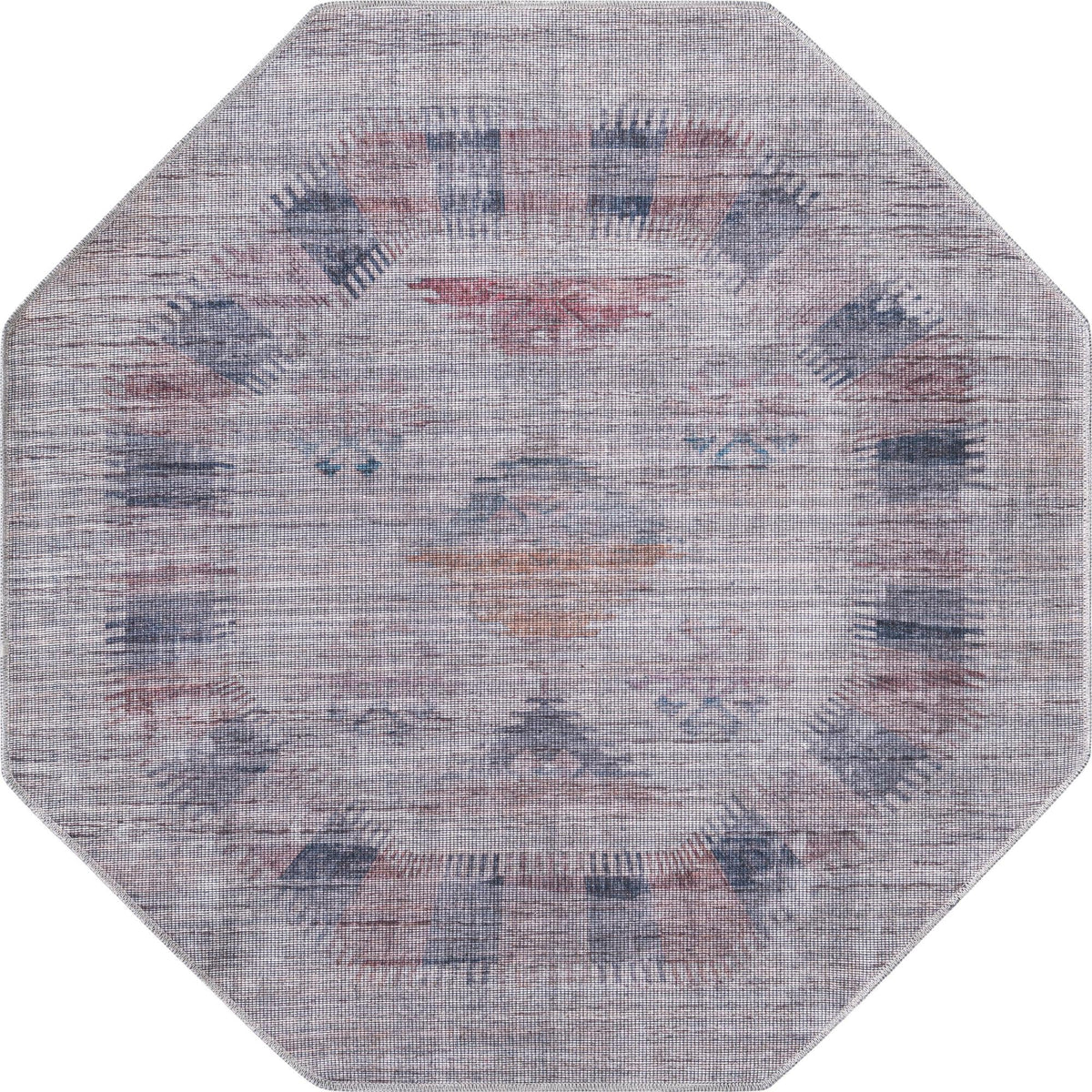 Mesa Modern Collection Area Rug -  Zuni Octagon Sandy and Ivory  lifestyle 17