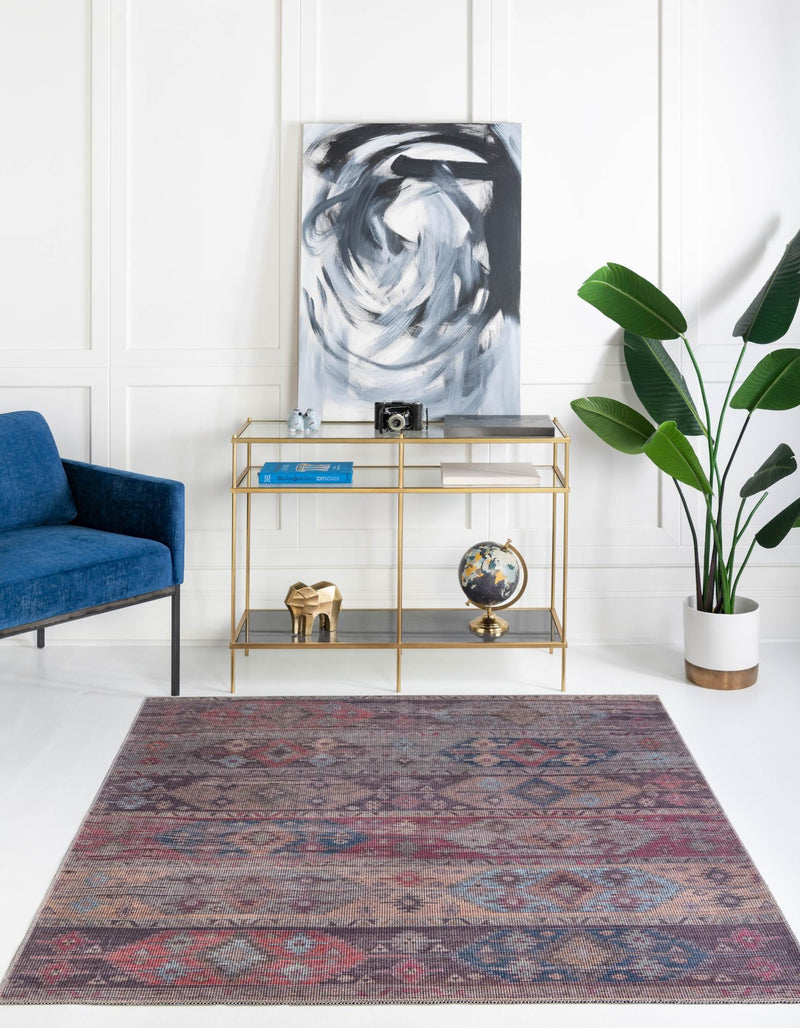 Mesa Modern Collection Area Rug -  Navajo Square Multi  lifestyle 19