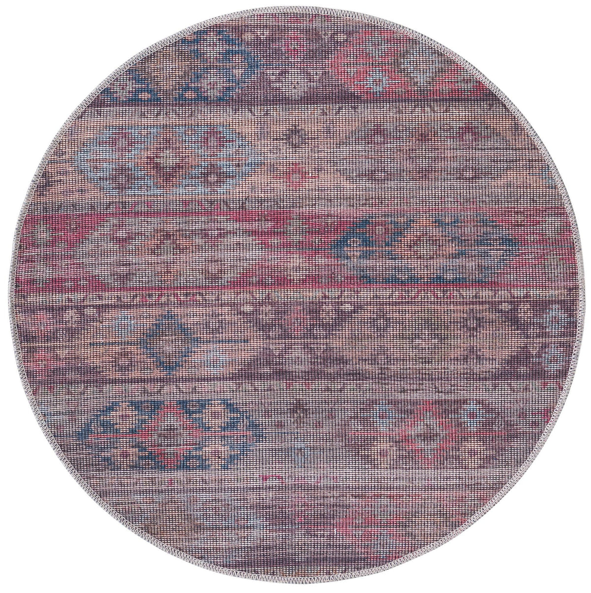 Mesa Modern Collection Area Rug -  Navajo Round Multi  lifestyle 16