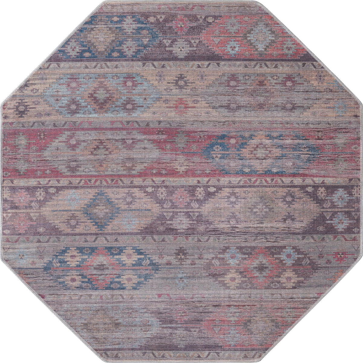 Mesa Modern Collection Area Rug -  Navajo Octagon Multi  lifestyle 17