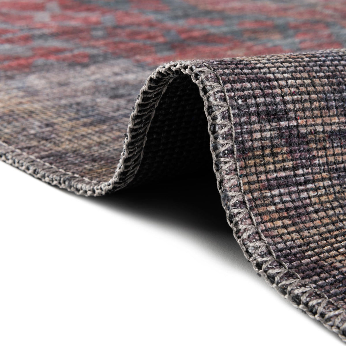 Mesa Modern Collection Area Rug -  Hualapai Rectangle Rust Blue  lifestyle 11