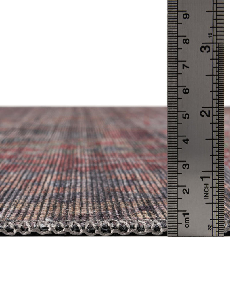 Mesa Modern Collection Area Rug -  Hualapai Round Rust Blue  lifestyle 31