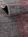 Mesa Modern Collection Area Rug -  Hualapai Round Rust Blue  lifestyle 35