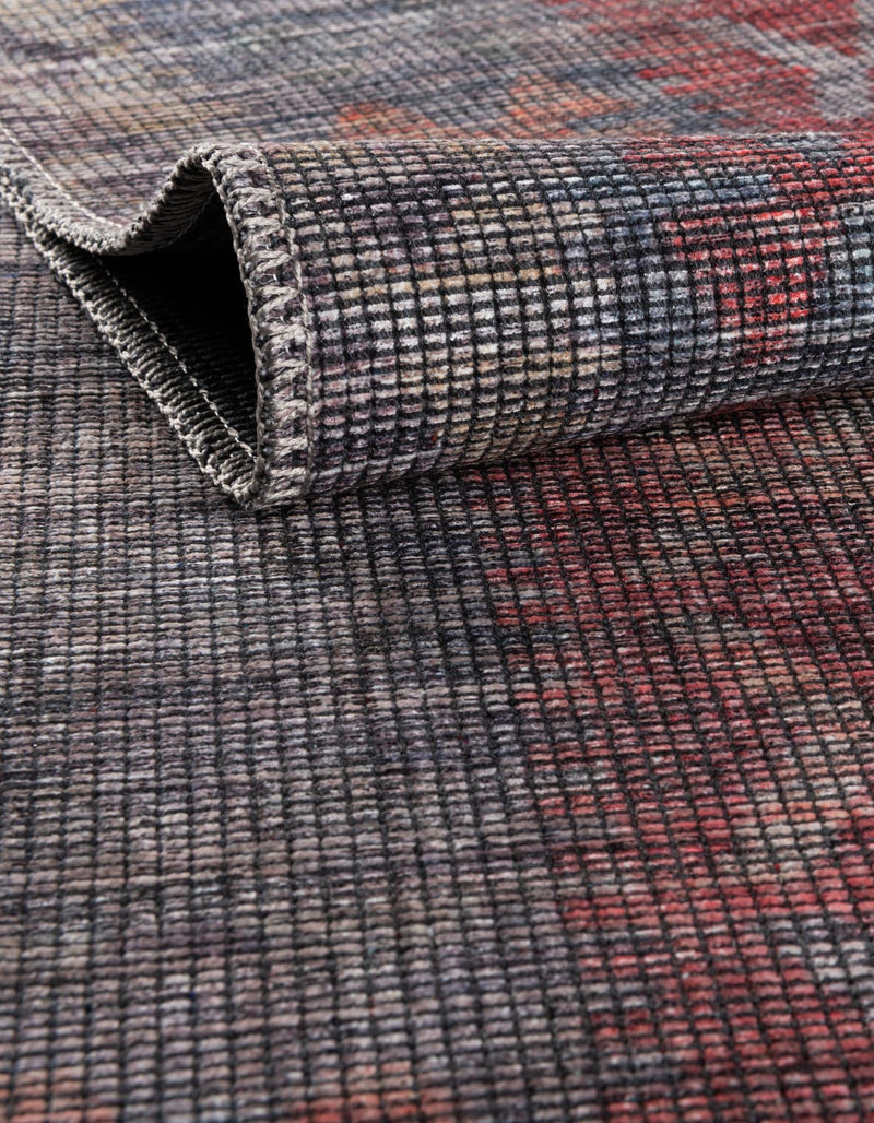 Mesa Modern Collection Area Rug -  Hualapai Round Rust Blue  lifestyle 35